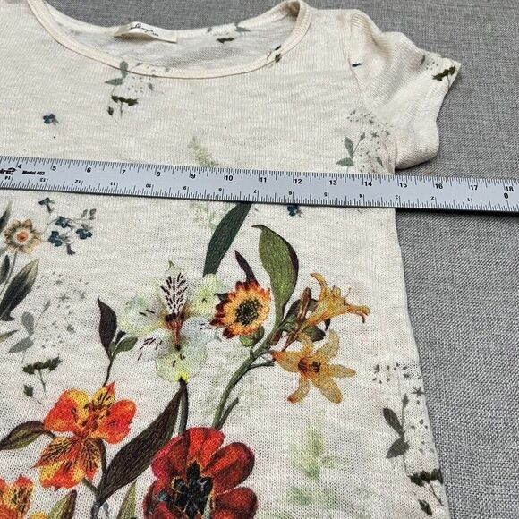 Gaze USA Knit Top Women Small‎ Floral Lightweight Knit Boho Art Teacher - Picture 4 of 5